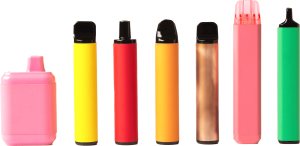 a range of different types of e-cigarettes and vapes