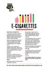 e-cigarette leaflet